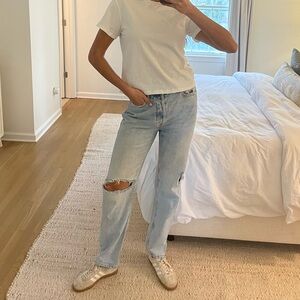 Free People Light Blue Boyfriend Jeans